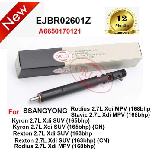 EJBR02601Z A6650170121 Diesel EJBR04501D EJBR03401D injector Nozzle EJBR04601D EJBR04401D for SSANGYONG Actyon Rexton Euro 3 / 4