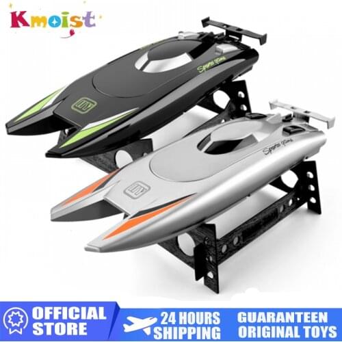 Boys Toy Gifts 2.4G Radio RC Boat High Speed Speedboat Large Capacity Battery Dual Motor Waterproof Remote Control Boat 30 Km/h