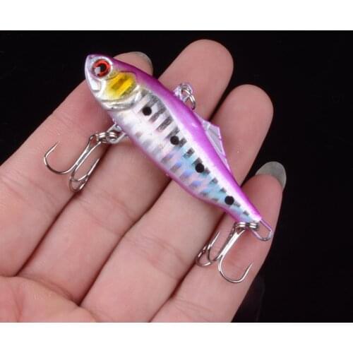 1pcs 6.5cm 14g artificail bait VIB fishing lure with lead inside hard bait diving swivel jig wobbler lure ice sea fishing tackle