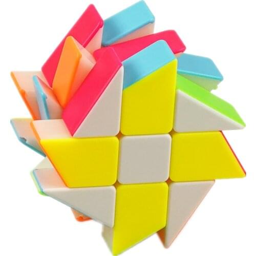 SENSO Windmill Magic Cube Shengshou Fisher Magic Cube 3x3 Puzzle Cube Stickerless Educational Toys Children Kids