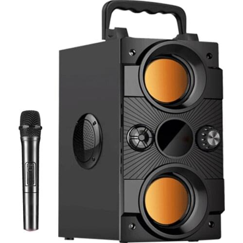 High Power Computer Loudspeaker 5000mAh Bluetooth Speaker Portable 8D Surround Stereo Speakers Outdoor/Home Speaker with Mic