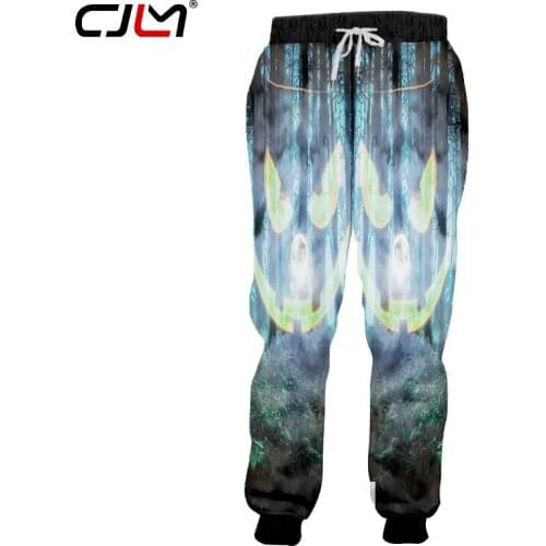 CJLM Man Best Selling Halloween Sweatpants 3D Large Size 5XL Printed Forest Pumpkin Trousers Mens Pants Wholesale