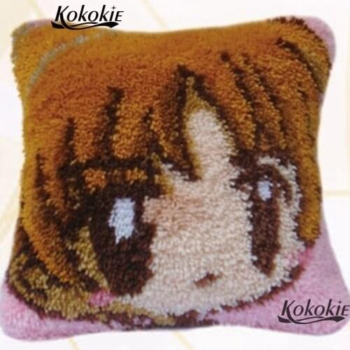 3d carpet cross stitch rug kit to stitch cushion embroidery Pillowcase diy Crocheting latch hook rug kits Needlework