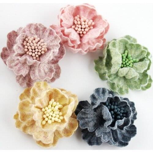 2017 New DIY hand made flowers for hair wear accessories Artificial flower for girls Apparel 30pcs