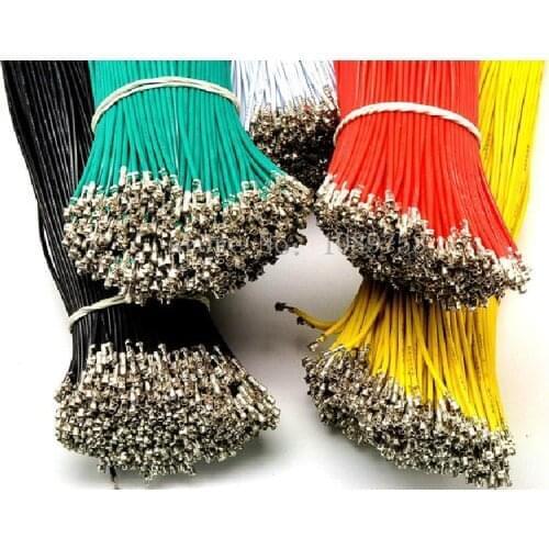 New 6-Colors XH2.54 Single Tin Header 10CM/20CM/30CM Terminal wire Connector wire 26AWG