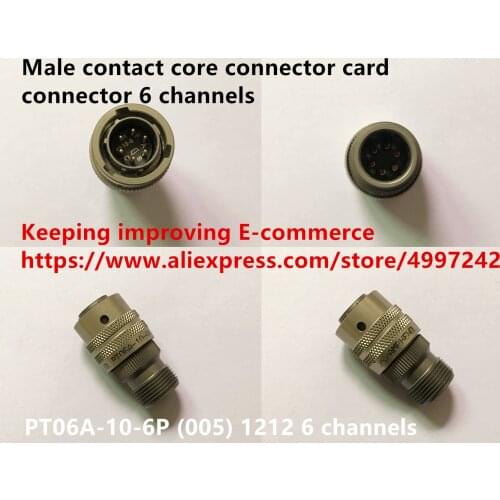 Original new 100% PT06A-10-6P (005) 1212 male contact core connector card connector 6 channels