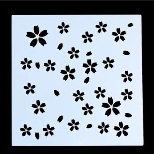 Plastic Flower Shaped Craft Layering Stencils For Walls Painting Scrapbooking Decor Embossing Paper Card Template Printing Mold