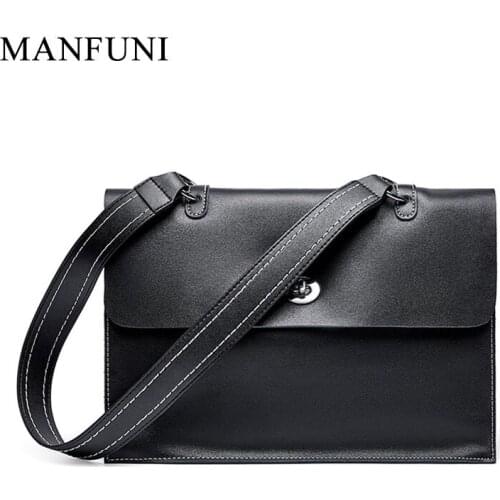 Daily Casual Women Tote Handbag 100% Real Cow Leather High Quality Fashion Lady Shoulder Crossbody Bag Black Blue