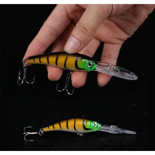 1PCS Minnow Fishing Lure 10CM 7.8G pesca hooks Fish Wobbler Tackle Crankbait Artificial Hard Bait Swimbait 8 Color
