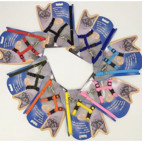 Dog Cat Harness Leashes Pet Adjustable Nylon Rope Puppy Walking Lead Leash for Harness for Small Medium Dog Cat Pet Supplies