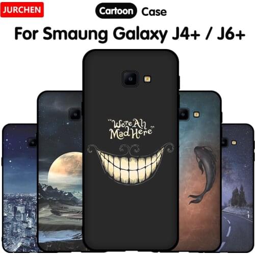 JURCHEN Silicone Phone Case For Samsung Galaxy J6 Plus J4+ Cover J415F J610F Soft TPU Coque For Samsung Galaxy J4 Plus J6+ Case