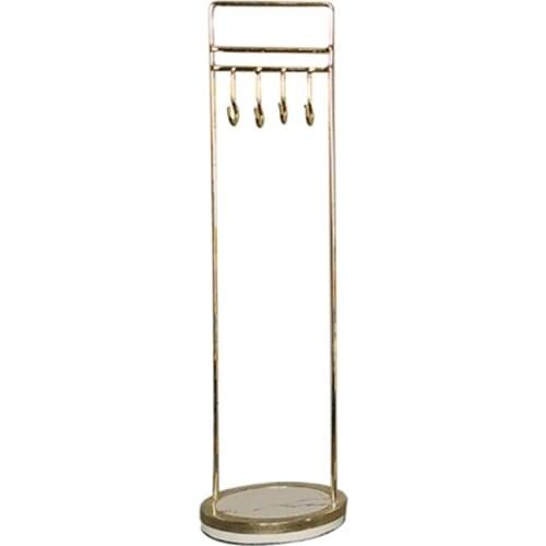 Jewelry Display with Marble Stand Minimalist Chic Metal Jewelry Rack Design Models Earrings Bracelet