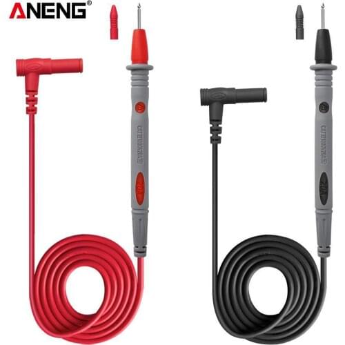 1Pair Thin Tip Needle Multimeter Universal Digital 1000V 20A Multi Meter Test Lead Probe Wire Pen Cable Multimeter Tester
