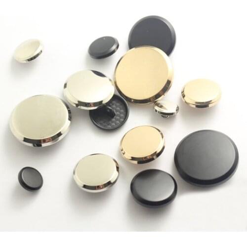 100 PCS High-Grade Beveled Flat Metal Hand-Sewn Buttons In Stock Coats Trench Coats Shirts Buttons Sizes All 12-25MM
