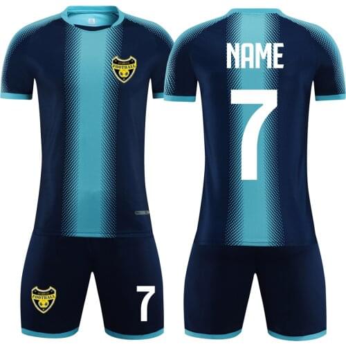 2020 customized Adult Kid soccer Jerseys Uniforms Tracksuit Football Training Uniform Children Football Kit Sports Shirt Suits