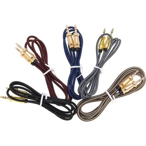 Fish Wire Gourd AUX Cable Jack 3.5mm Audio Cable Male To Male Aux Cable Speaker for Car Headphones for Iphone 8 AUX Cord 500pcs