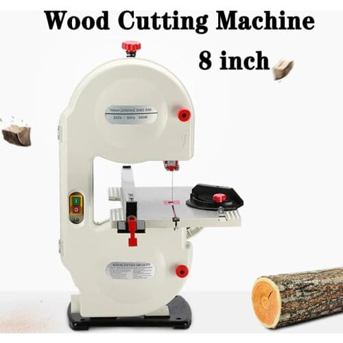 8inch 220V Electric Wood Saw 0-45° Multi-angle Sawing Circular Machine Wood Cutting Machine Carpentry Woodworking Jig Saw Table