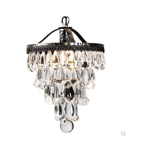 American country Mediterranean retro living room dining room study bedroom bed entrance hallway crystal wrought iron chandeliers