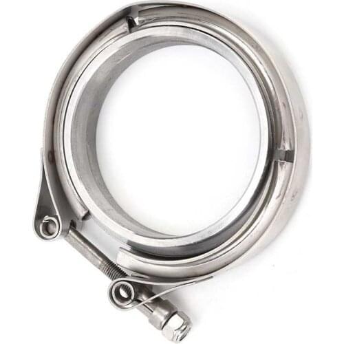 Araba aksesuar Auto Parts 3 Inch Turbo Exhaust Down Pipe Stainless Steel V-Band Clamp Flange Kit Car Accessories