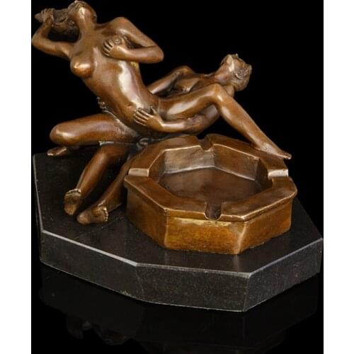 ArtsHom DS-577 BRONZES Erotic Make Love Bronze Statues Nude Woman Man Sculptures Eroticism Sexual love Lust Desire Girl WEDDING