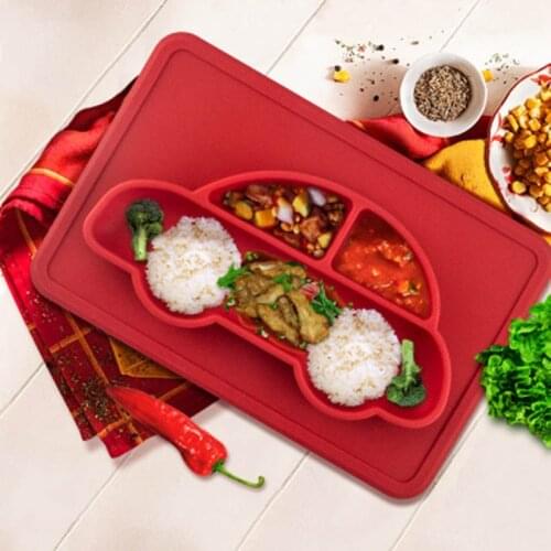 Baby Dishes Infant Bowls Baby Boy Girls Plate Tableware Children Food Container Kids Dinnware Anti Slip Baby Placemat