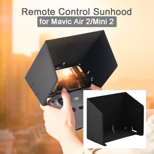 For DJI Mini 2/Mavic Air 2/2S Remote Control Sunhood Magnetic Foldable Smartphone Sunshade Light Block Prevent Glare Accessories