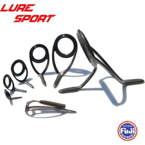 FUJI 7PC guide set BCMNAT Top BCKLAG BCKTAG BCKWAG guide Spin Rod Building component Repair fishing pole DIY Accessory