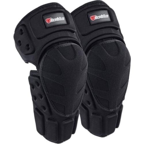 HEROBIKER Motorcycle Knee Pads Motocross Knee Protector Protective Guards Moto Knee Brace Support MTB Ski Protective Gear Black