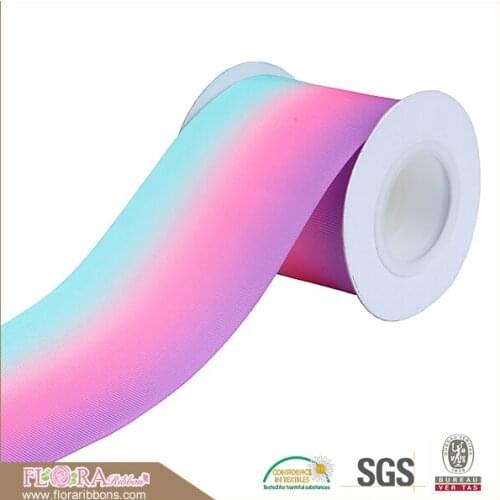 FLRA Ribbon (50yards/lot) Flora Ribbons ombre grosgrain ribbon