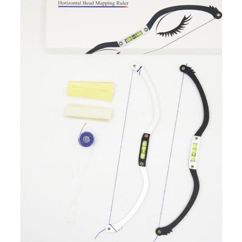 Wholesale Microblading Permannet Makeup Bow and Arrow Line Ruler Measuring Brow String Pre Inked Tattoo PMU for Mapping