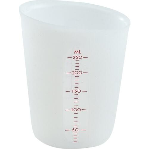 250ml /500ml Clear Silica gel Graduated Measuring Cup for Baking Beaker Liquid Measure JugCup Container Environmental health