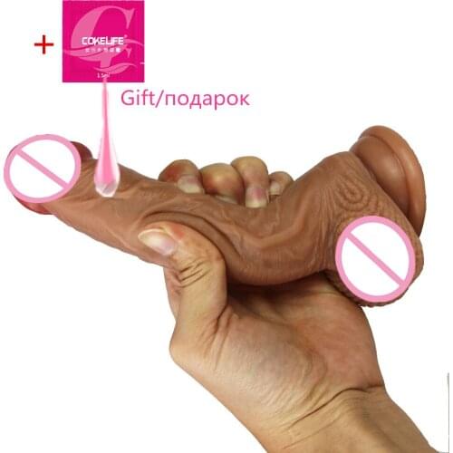 Soft Silicone Suction Cup Dildo Realistic Artificial Penis Big Thick Strapon Dildo Dick for Lesbian Adult Sex Toys for Women