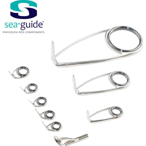 SeaGuide 6.1g LS Ring Stainless Steel 9pcs Set Guide Spinning Guide Rod Building component Repair fishing pole DIY Accessory
