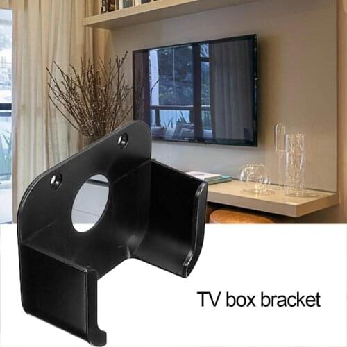 Wall Mount Tv Box Bracket for Apple Tv 4 Media Player Protective Case Cradle Holder Wall Hanging Universal Bracket
