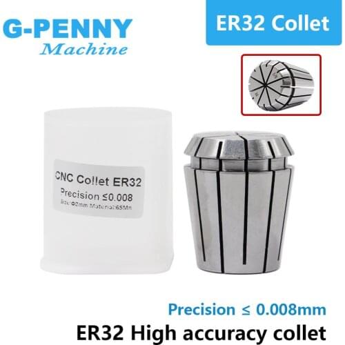 New Arrival! 1 pcs High accuracy ER32 spring collet chuck precision 0.008mm 2-20mm collets CNC For Milling Tool spindle motor