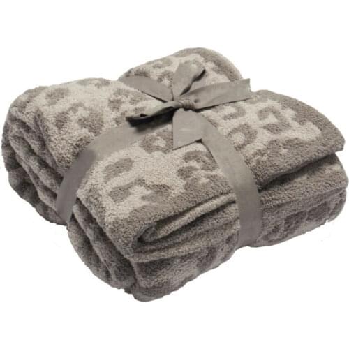 Barefoot Dreams Blanket CozyChic Barefoot in The Wild Throw Stone Cream Soft