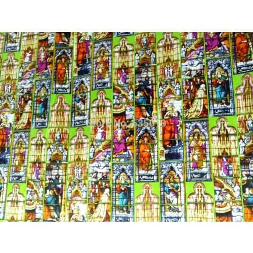 The Lord Buddha printed botton silk fabrics Brand Stretch Satin Mulberry Silk Cloth Hot Sale Cheongsam african dress textile