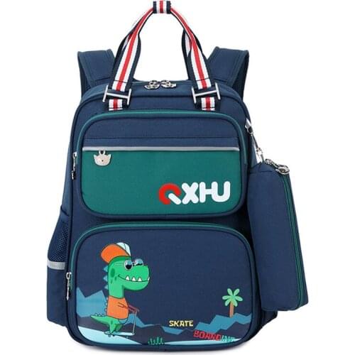 Children Cartoon Shark School Bags Kids Multi-Pocket Lightweight Waterproof Bag For Girls Boys High Capacity Orthopedic Backpack