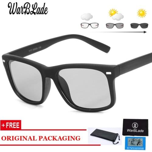 WBL Ultralight Discolored sunglasses men polarized Photochromic Professional driving Sun Glasses men oculos de sol masculino