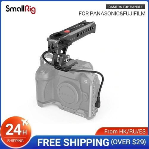 SmallRig NATO Top Handle with Record Start/Stop Remote Trigger for Panasonic Mirrorless Cameras Handgrip With Cold Shoe -2880B