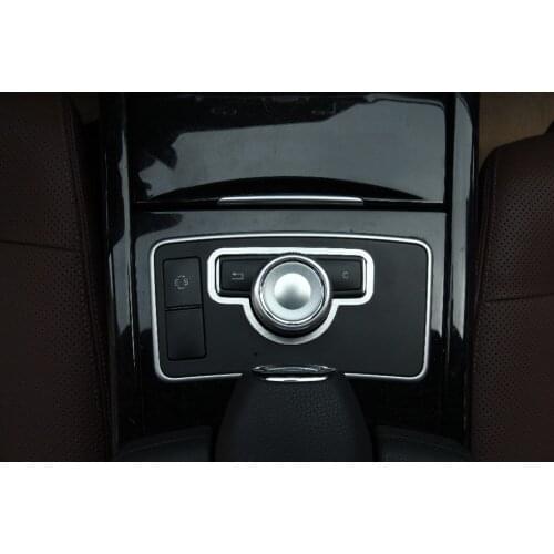 Aluminum Alloy Car Interior Center Console Medio Button Cover Trim For Mercedes Benz GLK X204 Class Auto Accessories
