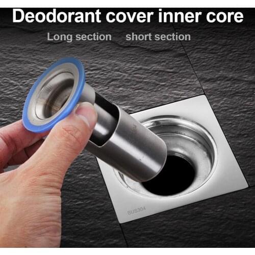 304 Stainless Steel Thickening Anti-odor Bathroom Floor Sewer Drains Core Cover