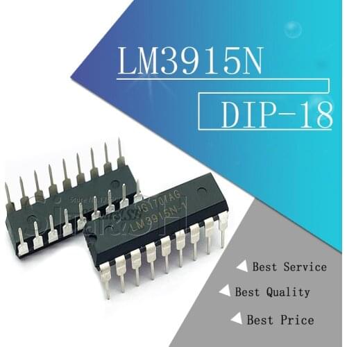 5PCS LM3915N-1 DIP18 LM3915-1 DIP LM3915N LM3915 DIP-18 molewei new and original IC