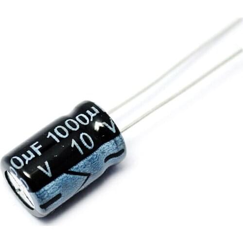 50PCS/LOT Electrolytic Capacitor 10V/1000UF 8*12 10V 1000UF