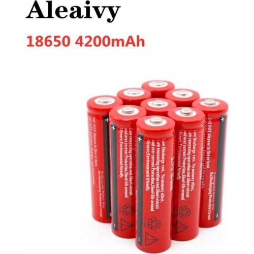 100% Nieuwe Originele 18650 Oplaadbare Batterij 18650 4200 Mah 3.7 V Batterij Voor Led Lantaarn Zaklamp