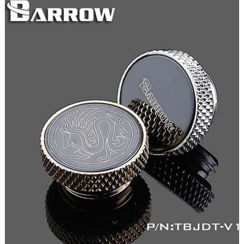 Barrow PC water cooling fittings water Stop plug Black/Silver/White/Gold,Hand Twist water cooler heatsink gadget TBJDT-V1