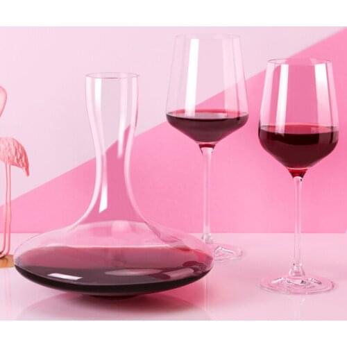 European High quality Lead-free Crystal champagne glass Red wine glass goblet glassware Decanter Wedding Gift Set Bar Drinkware