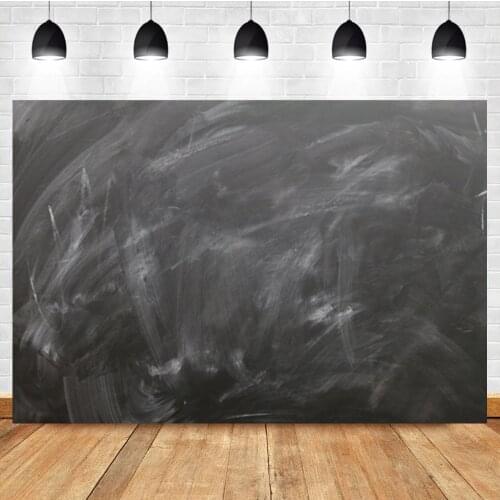 Laeacco Black Grunge Blackboard Chalk Texture Birthday Portrait Photo Background Photography Backdrop For Photo Studio