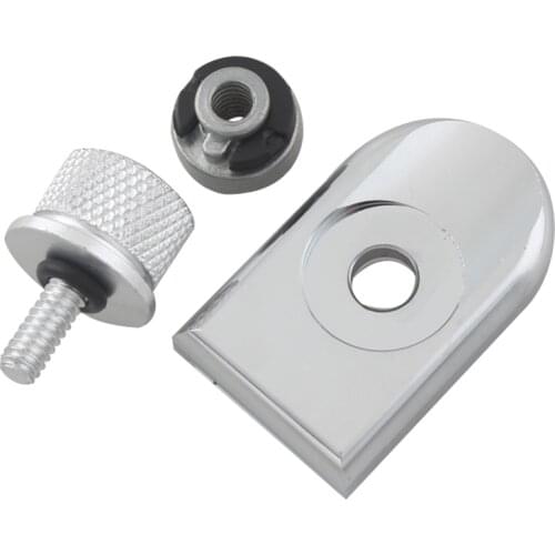 Chrome Rear Billet Seat Mount Bolt Tab Screw nut for Harley Sportster XL Dyna Touring Ultra Fatboy Softail FLHR FLHX 1996-2020