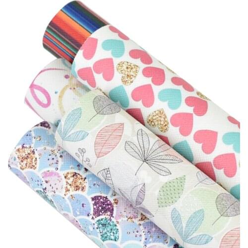 HSDCraft 20x34cm A4 hsd-design series Faux Synthetic Leather Fabric,DIY handmade materials